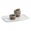 Zeller 26693 bandeja de melamina, melamina, blanco, 24 x 18 cm