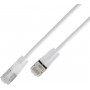 Cable de red ligero SLIM Cat6a U/UTP Wirewin, 10 Gigabit, 7,5 m, conectores transparentes (SLIM-L-UU-K6A-TL 7.5 WT)
