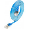 Cable de red Slim Cat6 U/FTP RJ45 Wirewin, 0,5 m, azul