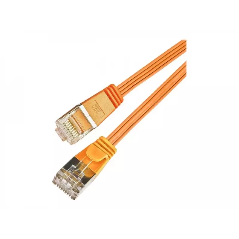 Cable de red Slim Cat6 U/FTP RJ45 Wirewin, 0,25 m, naranja