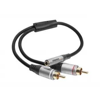 celexon adaptador de audio Professional 2x RCA a jack estéreo M/H