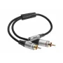 celexon adaptador de audio Professional 2x RCA a jack estéreo M/H