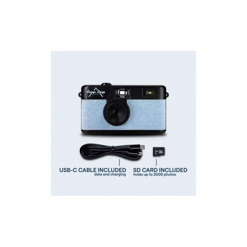 Camp Snap cámara digital CS-V105-DN-WW Denim, blue jeans/negro