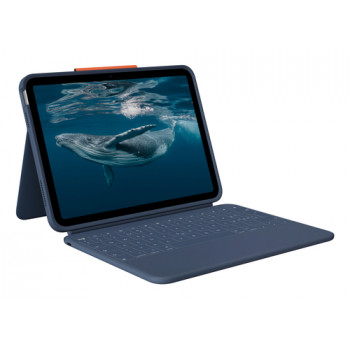 Logitech Rugged Combo 4c funda con teclado, Classic Blue (CH)