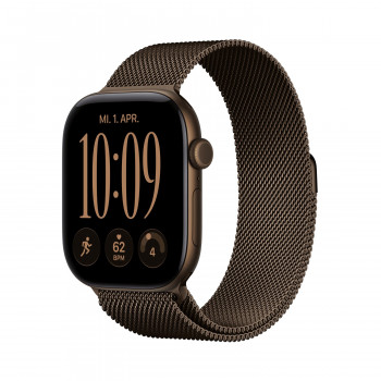 Apple Watch Series 12 GPS + Cellular 46mm caja de aluminio Dark Bronze con Milanese Loop Dark Bronze - M/L