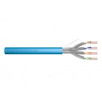Digitus Cat6a U/FTP cable de instalación, 100 m, azul, LSZH, simplex