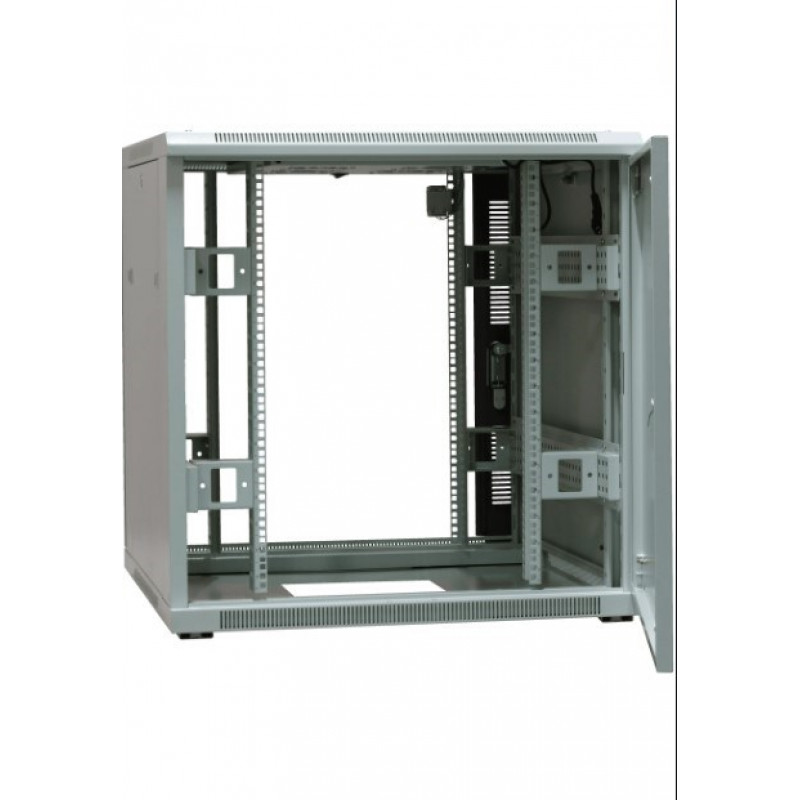 EmiterNet Top armario de pie con marco 16U, puertas de chapa/cristal, 800 x 800 x 820 mm (EM/SH05D-8816-SH0)