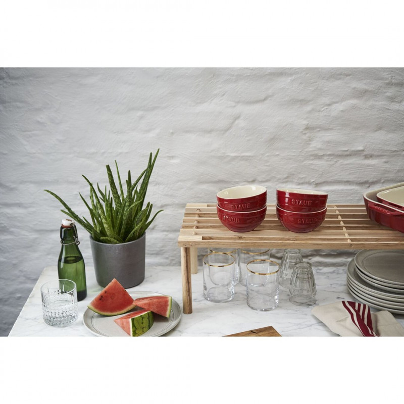 Staub Ceramique set de cuencos 0,4 L redondos cerámica rojo 4 uds.