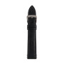 Zeppelin correa de piel, negro, 20 mm
