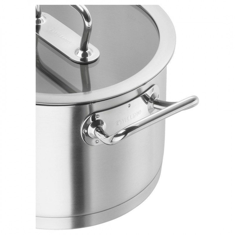 ZWILLING Pro olla redonda de 3,5 L plateada