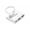 celexon adaptador multipuerto USB-C a HDMI y USB-A, M/H, blanco