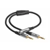 Adaptador de audio celexon Professional 2x jack estéreo, M/H