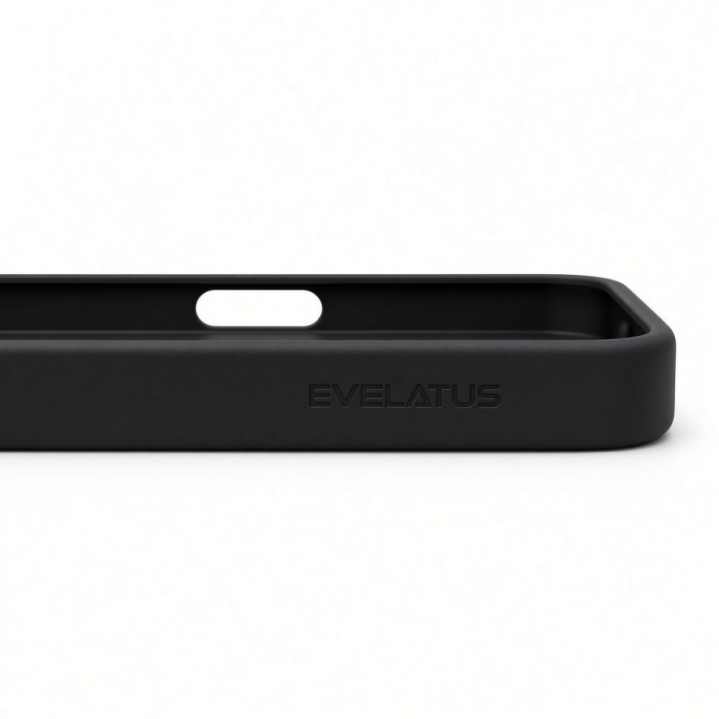 Funda MagSafe 2 en 1 Evelatus Silver-Shield Skin Feel para Apple iPhone 18 Pro Max, negro
