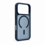 Funda MagSafe 2 en 1 Evelatus Silver-Shield Skin Feel para Apple iPhone 18 Pro Max, azul marino