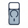 Funda MagSafe 2 en 1 Evelatus Silver-Shield Skin Feel para Apple iPhone 18 Pro Max, azul marino