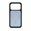 Funda MagSafe 2 en 1 Evelatus Silver-Shield Skin Feel para Apple iPhone 18 Pro Max, azul marino