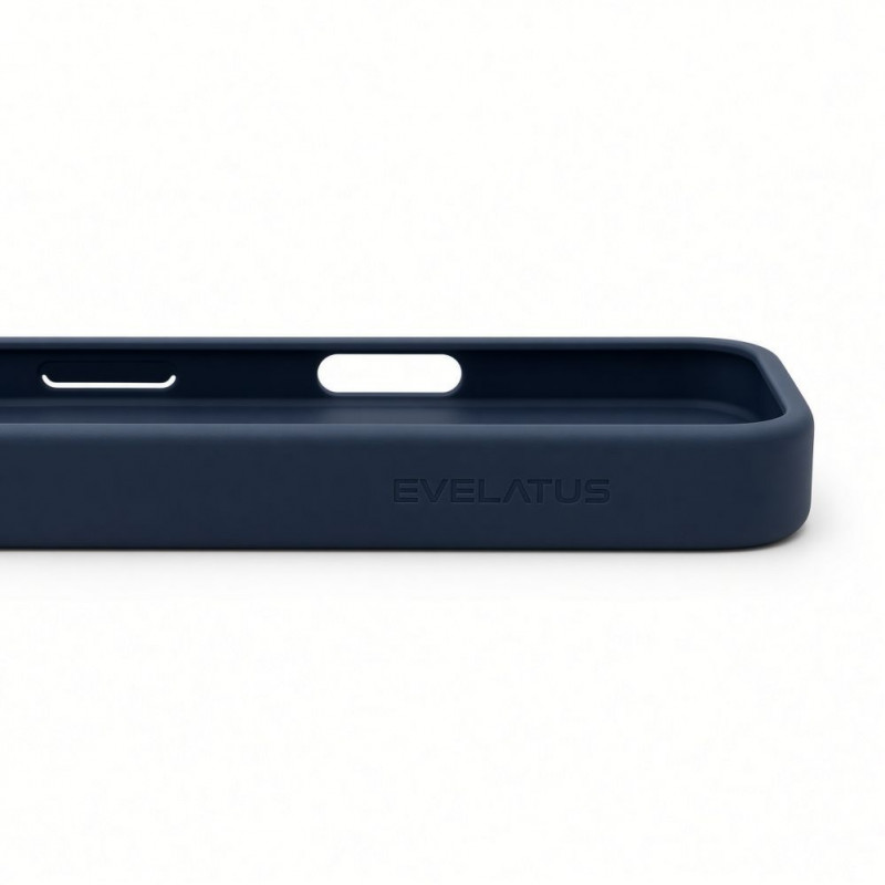 Funda MagSafe 2 en 1 Evelatus Silver-Shield Skin Feel para Apple iPhone 18 Pro Max, azul marino