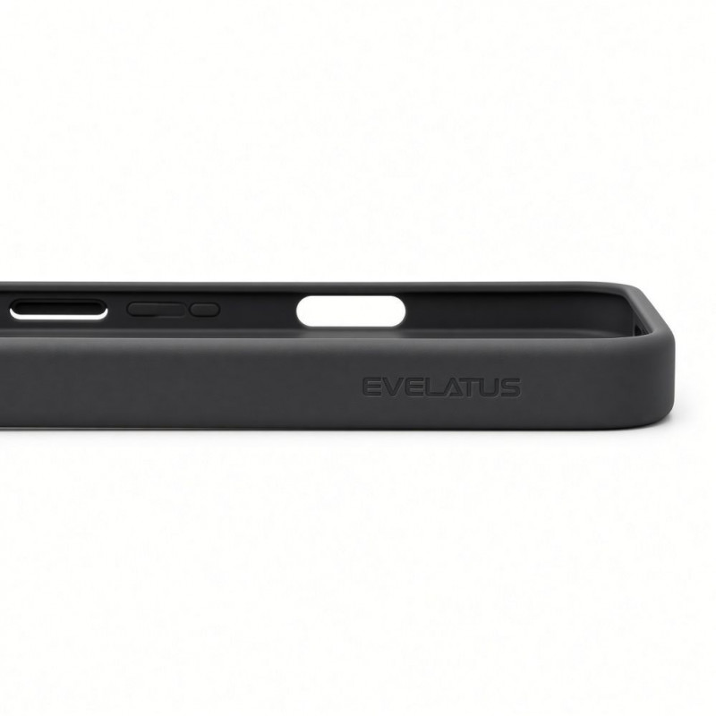 Funda MagSafe 2 en 1 Evelatus Silver-Shield Skin Feel para Apple iPhone 18 Pro, gris ahumado