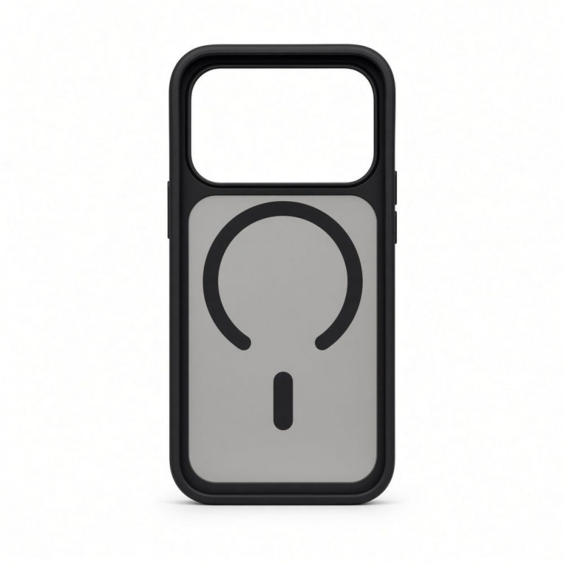 Funda MagSafe 2 en 1 Evelatus Silver-Shield Skin Feel para Apple iPhone 18 Pro, negro