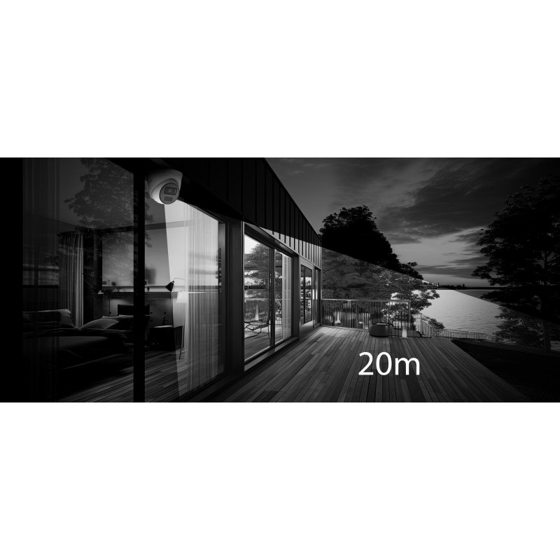 Cámara IP Hilook IPC-T241H-C Dome 4MP 2,8mm IR20m