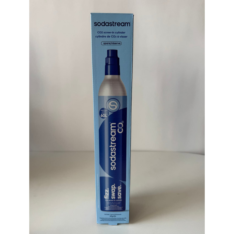 Cilindro de CO2 de repuesto con gas SodaStream Alcojet, azul