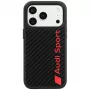 Funda MagSafe Audi R8 Carbon Fiber para iPhone 18 Pro / 17 Pro, negra
