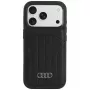 Funda MagSafe Audi de piel sintética para iPhone 18 Pro / 17 Pro, negra