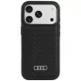Funda MagSafe Audi GT de piel sintética para iPhone 18 Pro / 17 Pro, negra