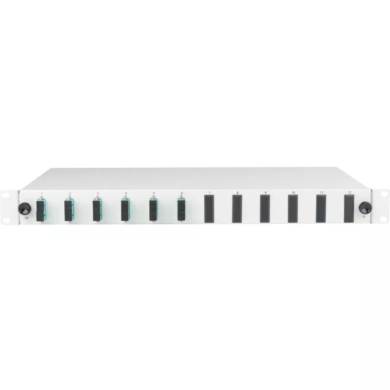 Caja de empalme extraíble EFB Elektronik SC 50/125 µm OM3, 12 pigtails, 6 acopladores