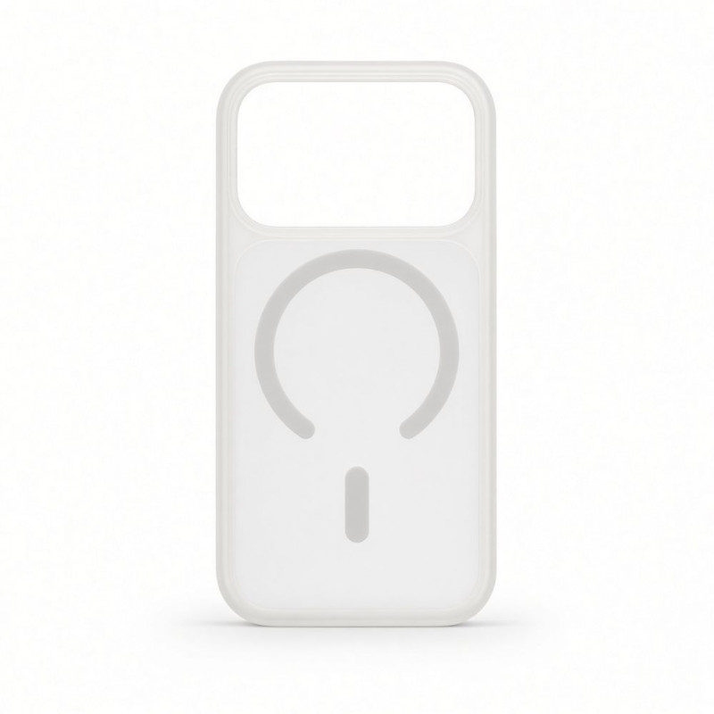 Funda MagSafe 2 en 1 Evelatus Silver-Shield Skin Feel para Apple iPhone 18 Pro, transparente mate