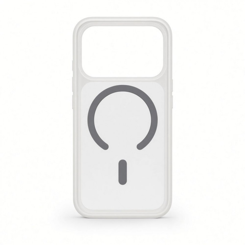 Funda MagSafe 2 en 1 Evelatus Silver-Shield Skin Feel para Apple iPhone 18 Pro, transparente mate