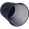 Papelera WEDO Office de metal de alambre, 18 l, redonda, negra, altura 350 mm