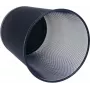 Papelera WEDO Office de metal de alambre, 18 l, redonda, negra, altura 350 mm
