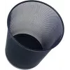 Papelera WEDO Office de metal de alambre, 18 l, redonda, negra, altura 350 mm