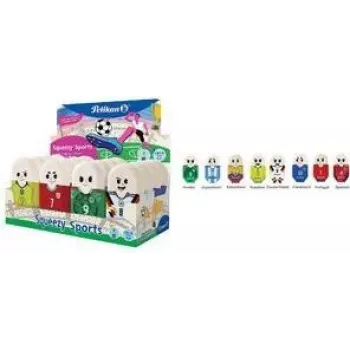 Pelikan Squeezy Sports goma de borrar de plástico, caja expositora (400208878)