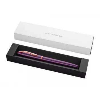 Pelikan bolígrafo de tinta líquida Jazz Noble Elegance, violeta, con capuchón a presión, cuerpo y boquilla lacados