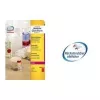Avery L7670R etiquetas redondas, rojo neón, Ø 63,5 mm, 300 uds. (25 hojas x 12)