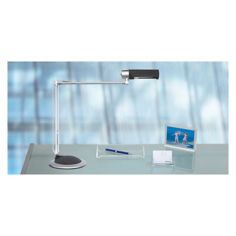 MAUL MAULoffice lámpara de escritorio LED, 9,5 W, plata