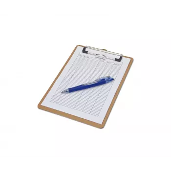 MAUL MAULbasic tablilla con pinza DIN A5 vertical, fibra dura, pinza metálica, apertura 8 mm, esquinas redondeadas