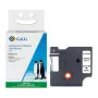 G&G Ninestar Cinta de escritura de seda compatible con Dymo D1 / 46012