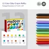 Mideer Recambios de ceras Silky, blandas y lavables, 12 uds.