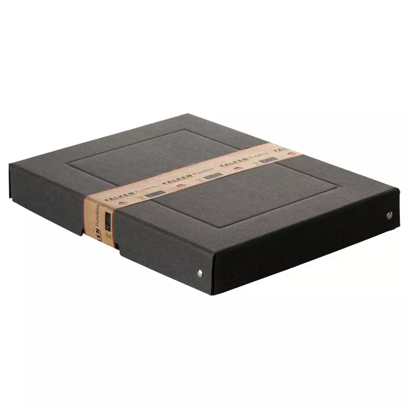 FALKEN PURE Caja de almacenamiento 500 hojas, 24 x 32 x 4 cm, negro