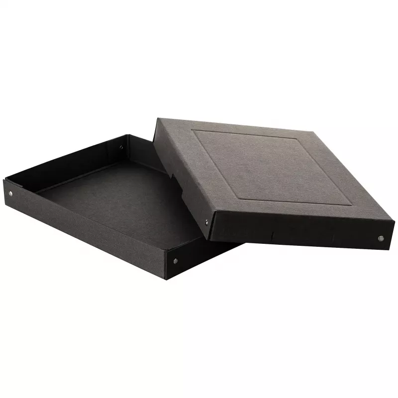 FALKEN PURE Caja de almacenamiento 500 hojas, 24 x 32 x 4 cm, negro