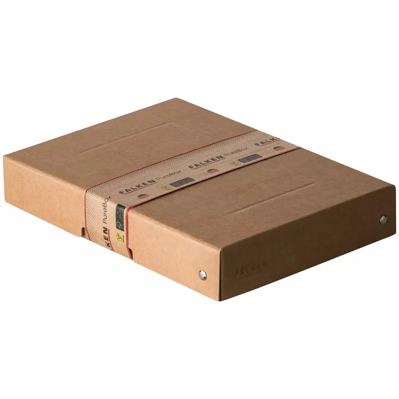 FALKEN PURE Caja de almacenamiento 500 hojas, 18 x 25 x 4 cm, marrón
