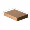 FALKEN PURE Caja de almacenamiento 500 hojas, 18 x 25 x 4 cm, marrón