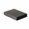 FALKEN PURE Caja de almacenamiento 500 hojas, 18 x 25 x 4 cm, negro