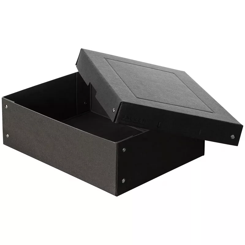 FALKEN PURE Caja de almacenamiento 7,0 l negra 24,0 x 32,0 x 10,0 cm