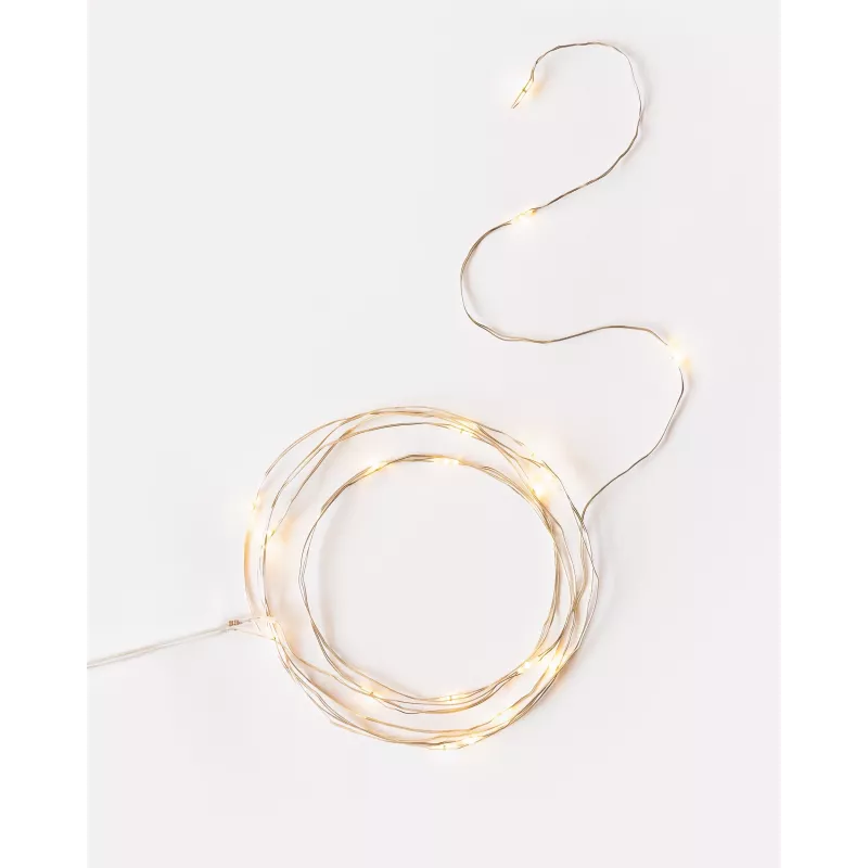 folia guirnalda luminosa 2,2 m blanca