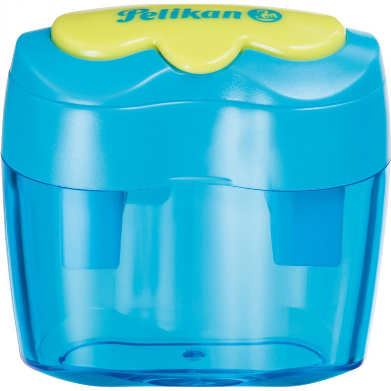 Pelikan Flower sacapuntas doble con depósito, azul (700702)