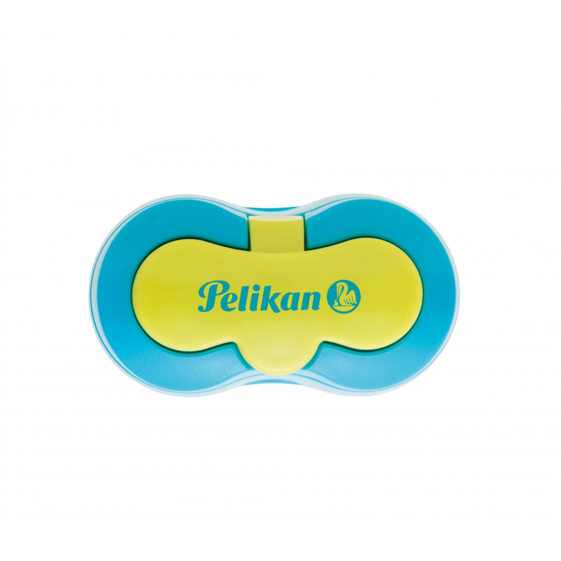 Pelikan Flower sacapuntas doble con depósito, azul (700702)